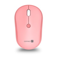 CONNECT IT Set Klávesnice+myš FASHION combo, bezdrátová, (+1x AAA +1x AA baterie zdarma), CZ + SK layout, růžová