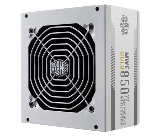 Cooler Master zdroj MWE 850 Gold V2, Modularní, 120mm, 80+ Gold, bílá