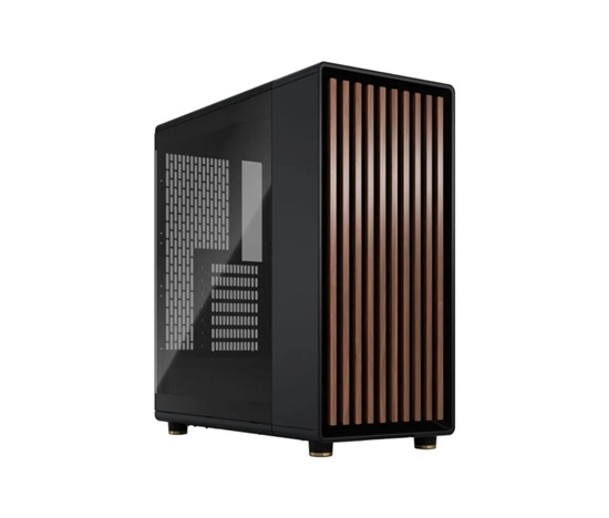 FRACTAL DESIGN skříň North Charcoal Black TG Light Tint, 1x USB 3.1 Typ-C, 2x USB 3.0, bez zdroje, ATX