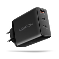 AXAGON ACU-DPQ100, GaN ładowarka sieciowa 100W, 3x port (USB-A + dual USB-C), PD3.0/PPS/QC4+/Apple, czarna