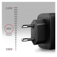 AXAGON ACU-PQ45 GaN ładowarka sieciowa 45W, 2x port (USB-A + USB-C), PD3.0/PPS/QC4+/SFC 2.0/AFC/Apple