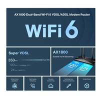 TP-Link Archer VX1800v EasyMesh WiFi6 VDSL/ADSL router (AX1800,2,4GHz/5GHz,3xGbELAN,1xGbELAN/WAN,2xRJ11,4G LTE,1xUSB2.0)