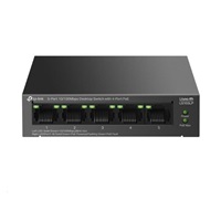 TP-Link LiteWave switch LS105LP (5x100Mb/s, 4xPoE, 41W, fanless)
