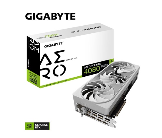 GIGABYTE VGA NVIDIA GeForce RTX 4080 SUPER AERO OC 16G, 16G GDDR6X, 3xDP, 1xHDMI