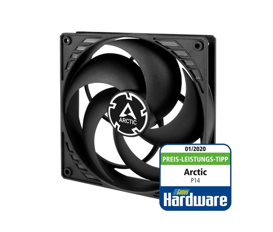 ARCTIC ventilátor P14, 140mm, 3pin, černá