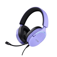 TRUST Herní sluchátka GXT 490P FAYZO, USB, fialová