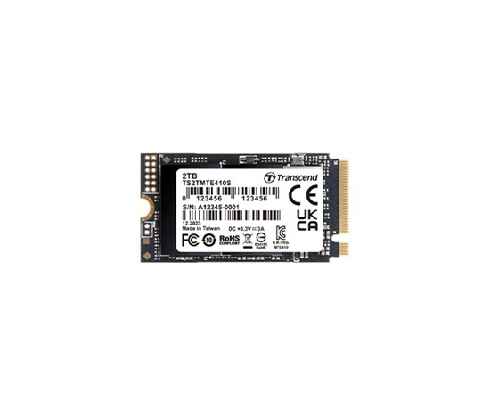 TRANSCEND SSD 2TB 410S, M.2 2242, PCIe Gen4x4, NVMe, 3D TLC, DRAM-less