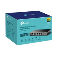 TP-Link CCTV switch TL-SG1006PP (6xGbE, 3xPoE+,1xPoE++, 64W, fanless)