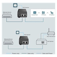 TP-Link OMADA POE160S PoE+ injektor (2xGbE, 802.3af/at, 30W)