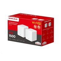 MERCUSYS Halo H60X(2-pack) WiFi6 Mesh (AX1500,2,4GHz/5GHz,3xGbELAN/WAN(1xXR Unit), 2xGbELAN/WAN (1xXS Unit)