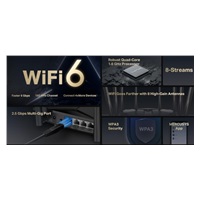 MERCUSYS MR90X WiFi6 router (AX6000,2,4GHz/5GHz, 1x2,5GbELAN/WAN,1xGbEWAN/LAN, 2xGbELAN)