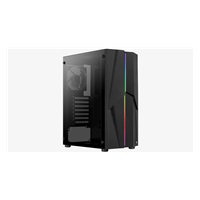 AEROCOOL skříň Mecha, Mid tower, 2x USB 3.0, 2x audio, bez zdroje