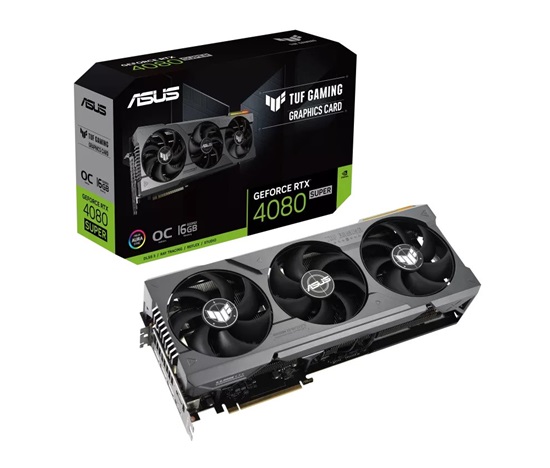 ASUS VGA NVIDIA GeForce RTX 4080 SUPER TUF GAMING OC 16G, 16G GDDR6X, 3xDP, 2xHDMI