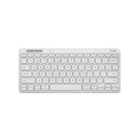 TRUST klávesnice LYRA, Bezdrátová klávesnice, US, bílá