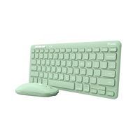 TRUST set klávesnice + myš LYRA, Bezdrátový set klávesnice a myši, ECO, US, zelená