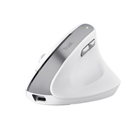 TRUST myš Bayo II Ergonomická vertikální myš, Bezdrátová, bílá