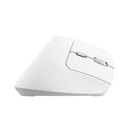 TRUST myš Bayo II Ergonomická vertikální myš, Bezdrátová, bílá