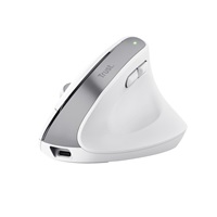 TRUST myš Bayo+ Ergonomická vertikální myš, Bezdrátová, bílá