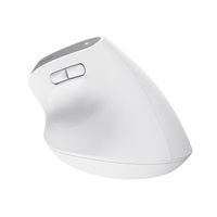 TRUST myš Bayo+ Ergonomická vertikální myš, Bezdrátová, bílá