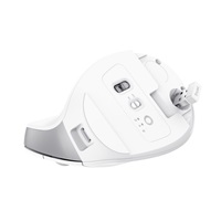 TRUST myš Bayo+ Ergonomická vertikální myš, Bezdrátová, bílá