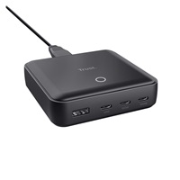 TRUST napájecí adaptér MAXO 100W, 3x USB-C, 1xUSB-A