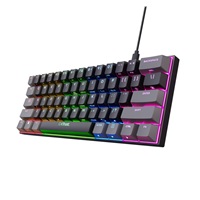 TRUST klávesnice GXT 867 ACIRA, 60%, Herní Klávesnice, USB, USB-C, US