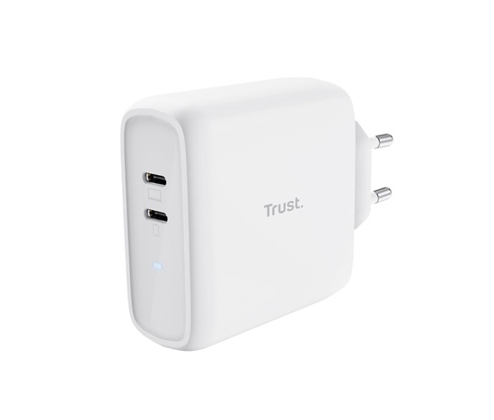 TRUST nabíječka MAXO 65W, 2x USB-C, bílá