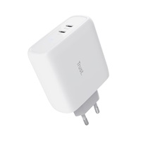 TRUST nabíječka MAXO 65W, 2x USB-C, bílá