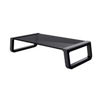 TRUST podstavec pod monitor Monta, skleněný podstavec, černá