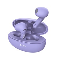 TRUST sluchátka Yavi, Bluetooth, špunty, fialová