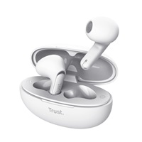 TRUST sluchátka Yavi, Bluetooth, špunty, bilá