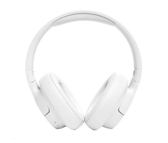 JBL Tune 720BT White bezdrátová sluchátka přes uši, Bluetooth 5.3, až 76 hodin a rychlé dobití, bílá