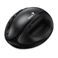 GENIUS myš Ergo 8300S Black/ vertikální/ 1600 dpi/ bezdrátová/ 7tlačítek/ tichá/ černá