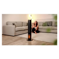 Salente HotTower, teplovzdušný sloupový ventilátor, černý