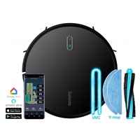 Salente G4, robotický vysavač, stírání vodou, UVC sterilizace, černý