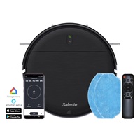Salente R2, robotický vysavač, stírání vodou, nabíjecí stanice, černý