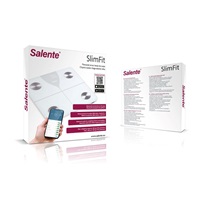 Salente SlimFit, osobní diagnostická fitness váha, Bluetooth, bílá