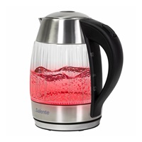 Salente StripeGlass, rychlovarná konvice 1,8 l, nerez/skleněná, červené podsvícení