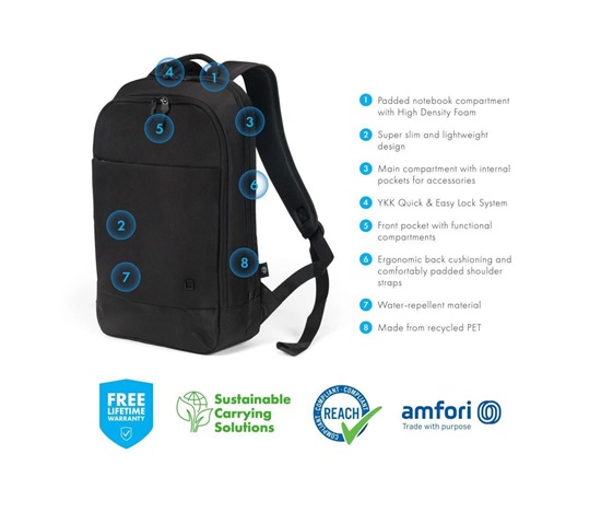 DICOTA Backpack Slim MOTION 13 - 14.1"