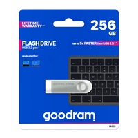 GOODRAM Flash Disk UNO3 256GB, USB 3.2 Gen1, stříbrná