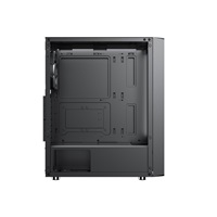 1stCOOL skříň GAMER 4, Mid tower, AU, USB 3.0, USB-C, 2x120mm, průhledná bočnice, bez zdroje, černá