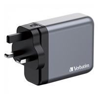 VERBATIM GaN Nabíječka do sítě GNC-140, 140W, 3x USB-C, 1x USB