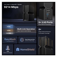 TP-Link Archer BE550 OneMesh/EasyMesh WiFi7 router(BE9300,2,4GHz/5GHz/6GHz,1x2,5GbEWAN,4x2,5GbELAN,1xUSB3.0)