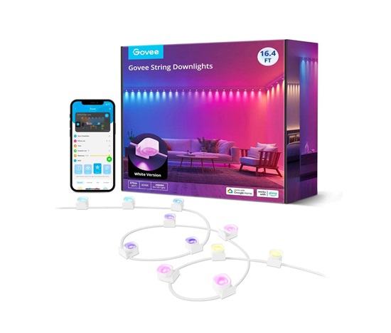 Govee RGBIC stropní LED String Downlights 3m