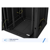 TRITON 19" rozvaděč stojanový RMA 18U 600x600, 800kg, skleněné dveře, svařovaný, černý