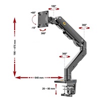 BAZAR - Stolní držák na širokoúhlý monitor Tv NB G50 - Poškozený obal (Komplet)