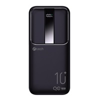C-TECH Powerbanka 10000mAh, Li-Pol, 22,5W, USB-C/USB-A/micro USB