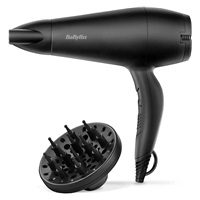 BaByliss D215DE fén na vlasy, 2200 W, 2 teploty a rychlosti, s koncentrátorem, černá