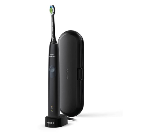 Philips Sonicare 4300 HX6800/87 elektrický zubní kartáček, sonický, 1 režim, 2 intenzity, cestovní pouzdro, černá