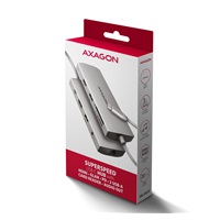 AXAGON HMC-8HLSA, USB 5Gbps hub, 3x USB-A, HDMI 4k/60Hz, RJ-45 GLAN, SD/microSD, audio, PD 100W, kabel USB-C 20cm